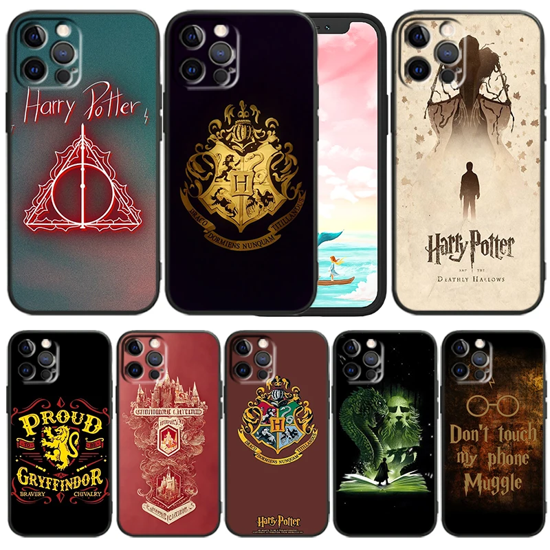 

Cool Potters Ring Harries Phone Case For iPhone 14 13 12 Mini 11 XS Pro Max X XR 8 7 6 Plus 5 SE 2020 Black Funda TPU Cover