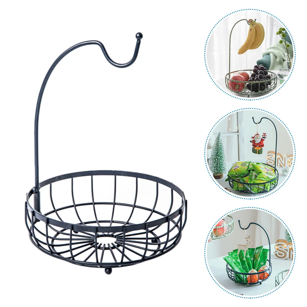 

Fruit Basket Storage Bowl Metal Countertop Iron Rack Snack Stand Holder Tray Vegetable Morden Baskets Decorative
