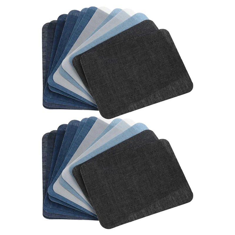 

20Pcs Thermal Sticky Iron On Mending Patches Jeans Bag Hat Repair Decor Design