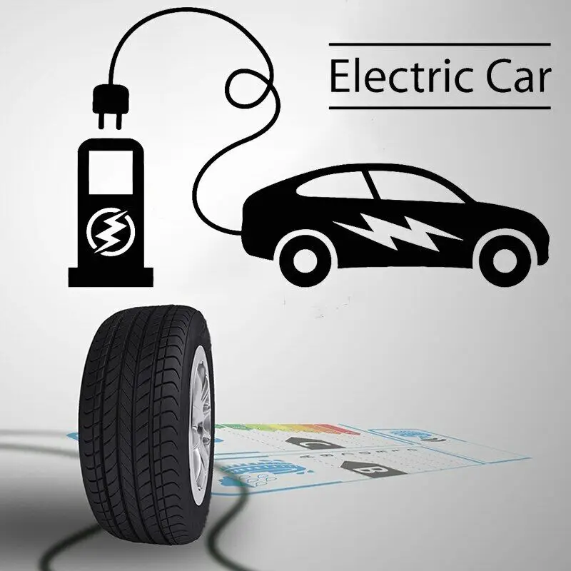 

Electric Car Wall Sticker Electrical Charging Station Vinyl Decal Vehicle Stickers Garage Mural Waterproof Removable