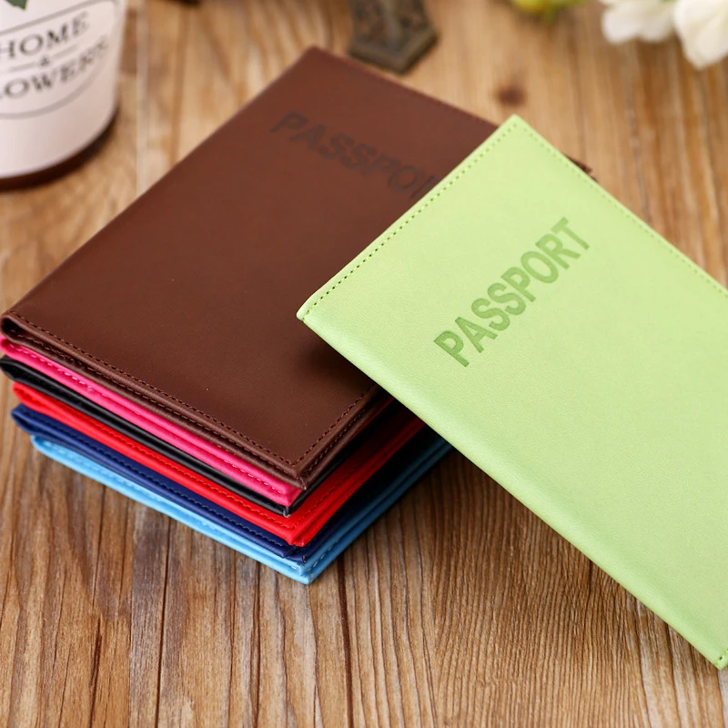 New Arrival Unisex Travel Passport Cover Protective Small Case Fashion Women Men Credit Card Holder ID&Document Solid Protector