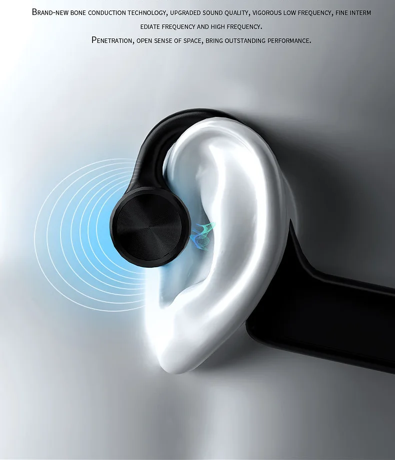 Наушники с костной проводимостью беспроводные наушники Bluetooth 5 1 спортивные