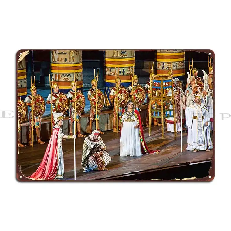 Италия Verona Roman Arena Opera Aida металлическая табличка плакат гараж домашний бар печать