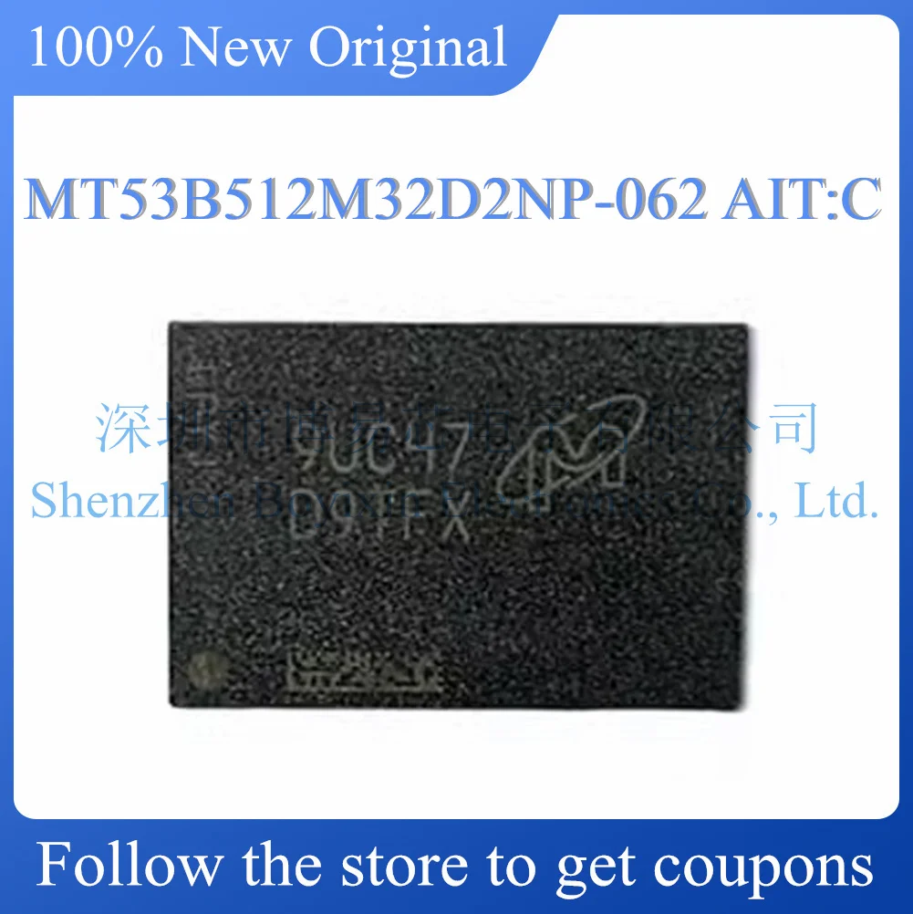 NEW D9TFX MT53B512M32D2NP-062 AIT:C Micron 2G LPDDR4 BGA200