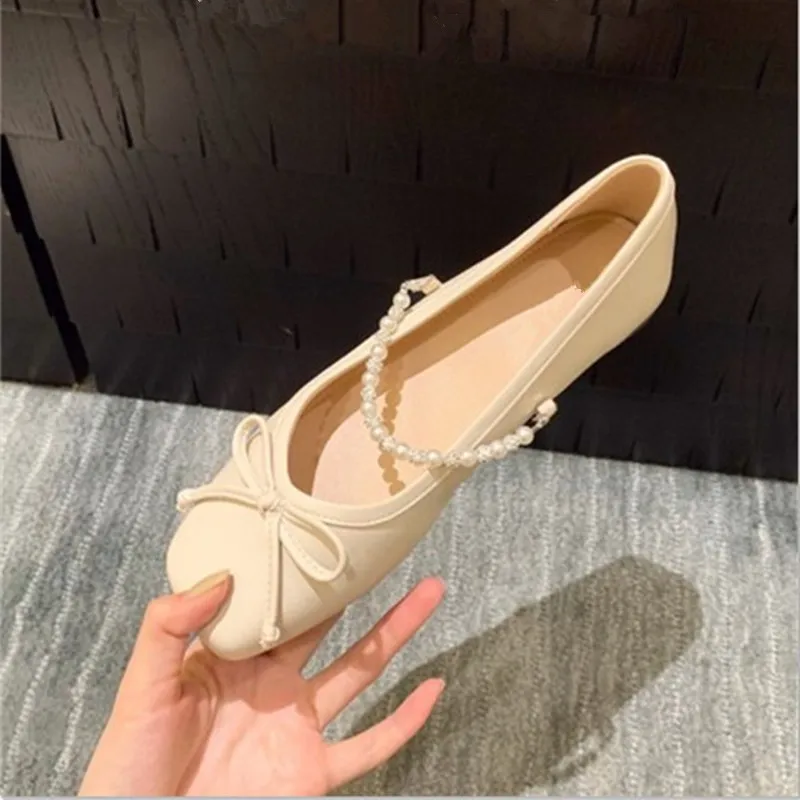 

Mary Janes Shoes Women Square Toe Ballet Flats Ankle Strap Spring Designer Ladies Dress Shoes Female Feetwear Zapatillas Mujer
