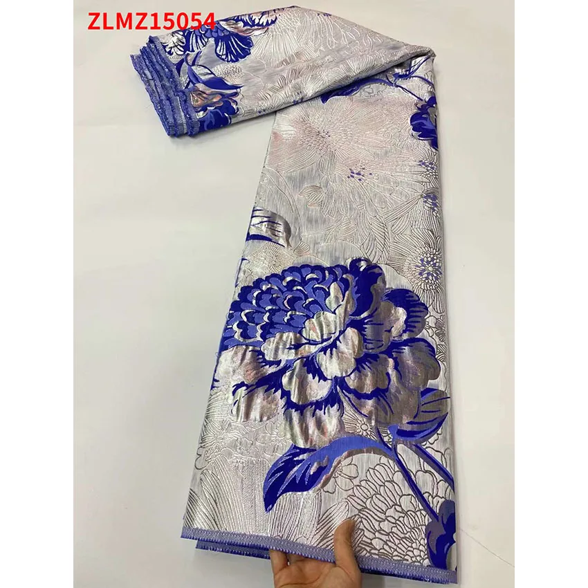

French Guaranteed Quality Lace Cloth African Nigerian High End ​Sequin Material Silk Breathable Dress Fabric ZLMZ15054