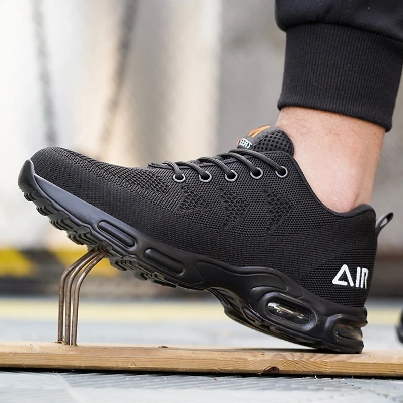 Мужские Защитные Рабочие Ботинки Легкая Обувь На Воздушной Подушке