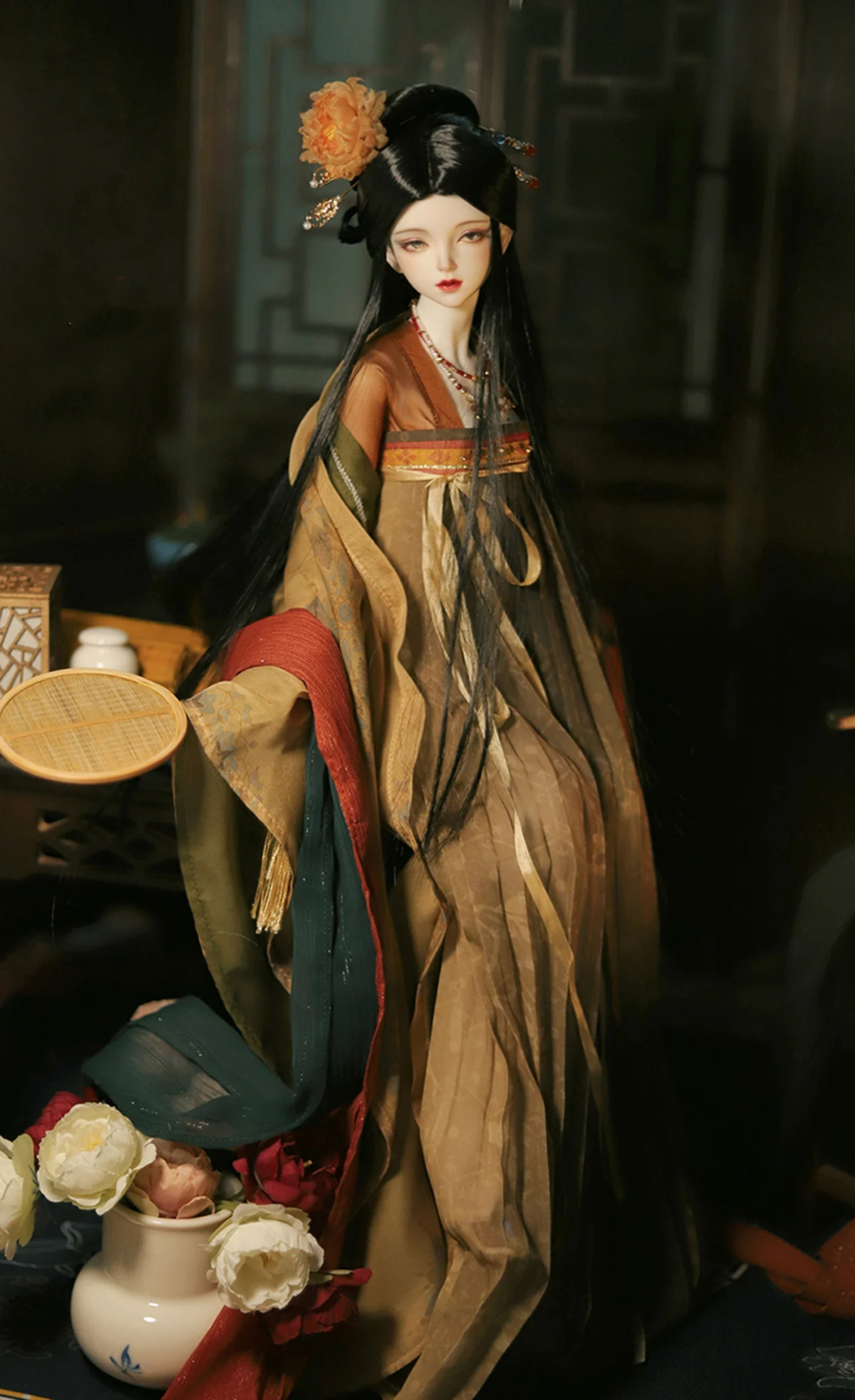 Фото 1/5 1/4 1/3 BJD одежда, древний костюм, китайское платье феи Hanfu, наряд для BJD/SD MSD SD13, аксессуары для кукол больших девочек A1155 №4
