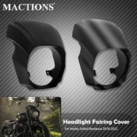 motorcycle abs front headlight fairing cover gloss blackmatte black for harley softail breakout fxbrs fxbr 2018 2020 2021 2022