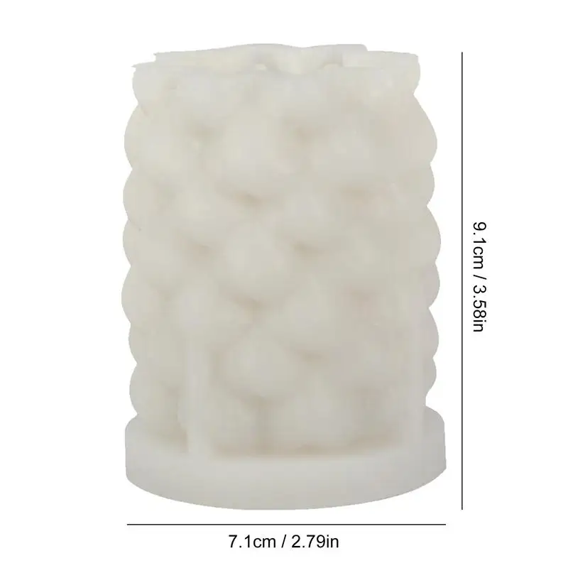 Cylinder Molds For Candle Making Lottie Pillar Candle Mould Epoxy Casting Silicone 3D Molds For Epoxy Resin DIY Crystal Votive images - 6