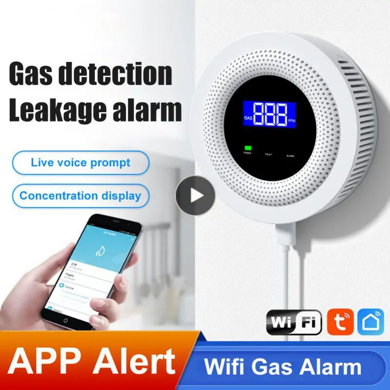 

Tuya Smart Natural Gas Alarm Sensor Tuya Wifi Smart Lpg Gas Alarm Home Kitchen Security Alarm Leak Alarm Sensor Smart Home