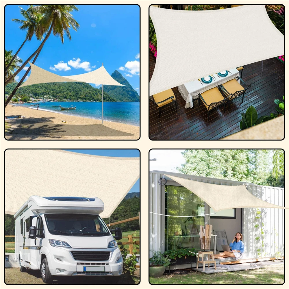 

Водонепроницаемый солнцезащитный козырек из ткани Оксфорд, защита от солнца, для отдыха на открытом воздухе, сада, двора, 3 м * 4 м