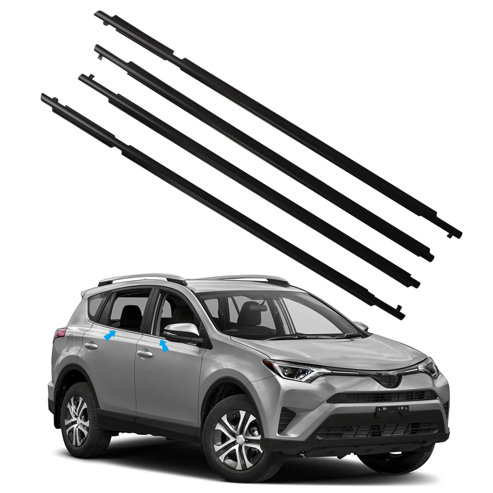 Резиновая уплотнительная лента для внешних окон автомобиля 4 шт. Toyota Rav4 US 2006-2012