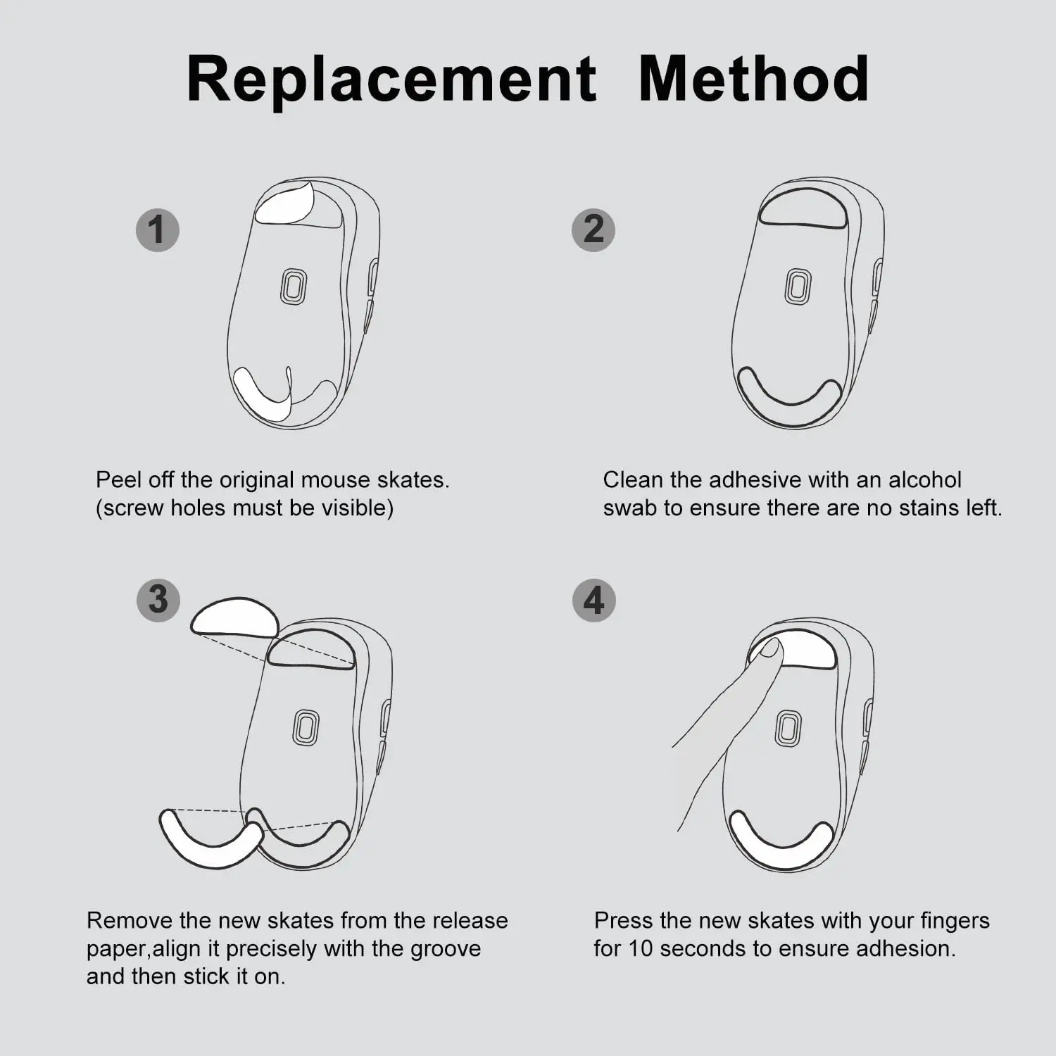 Стеклянные ножки для мыши коньки Razer Viper V3 Pro Беспроводная игровая мышь с