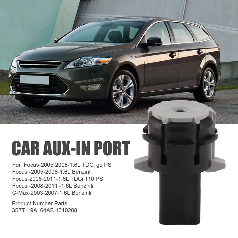 Автомобильный разъем AUX-In 3 5 мм аудиоразъем Aux 3S7T-19A164AB 1310208 для Ford Focus S-Max Galaxy Transit