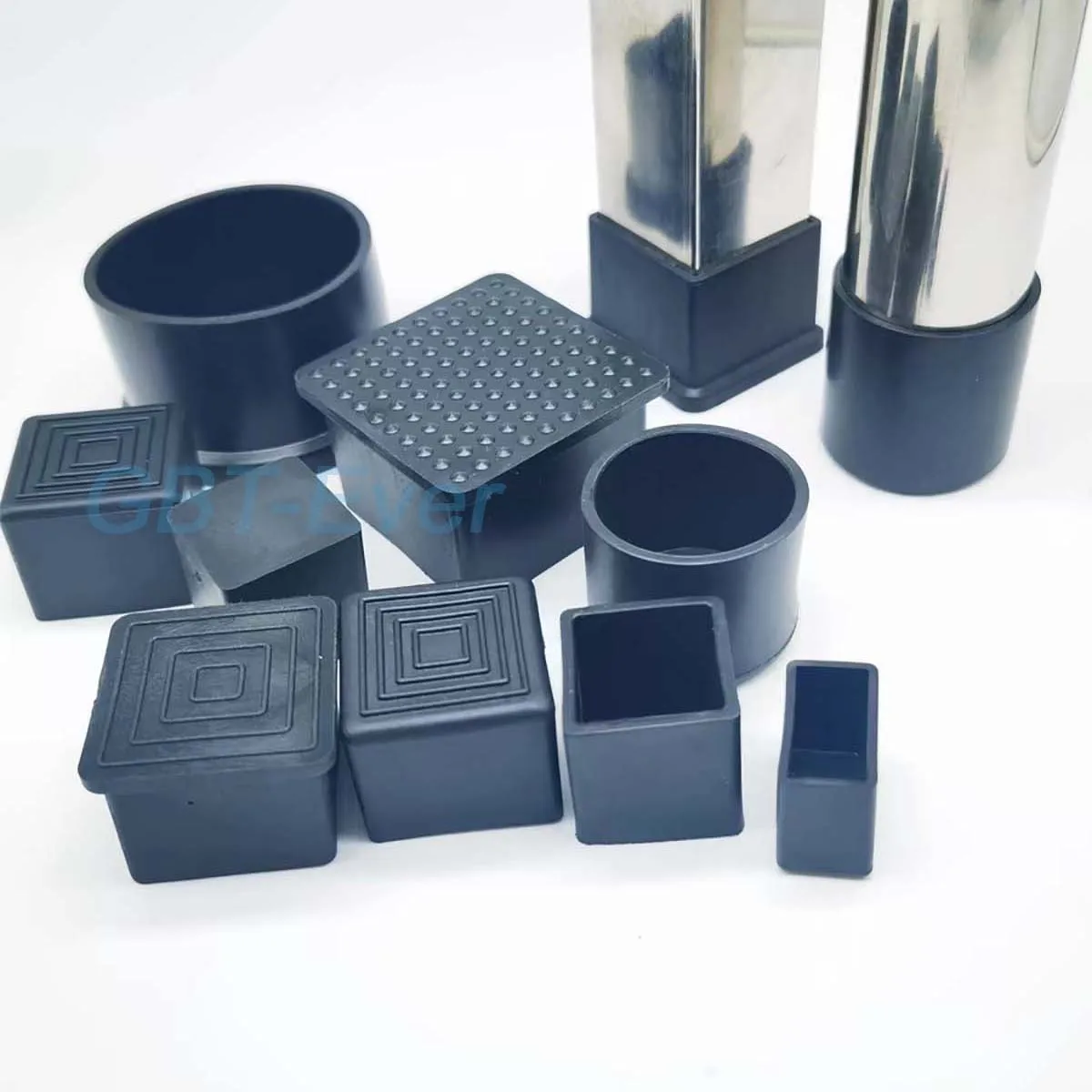 1/2/4/8 шт. ID 6-63 мм черный ПВХ мягкий резиновый рукав для труб круглые колпачки