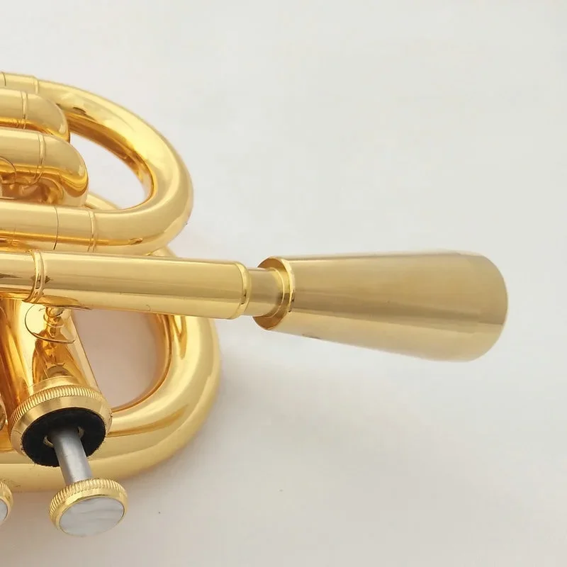 Weifang Rebon Bb Key Позолоченная мини-труба из желтой латуни