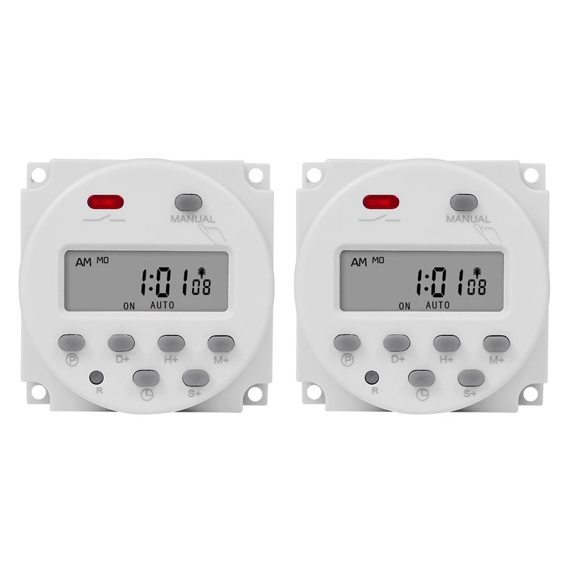 

2 шт., программируемый таймер SINOTIMER CN101S, 220 В, с ЖК-дисплеем