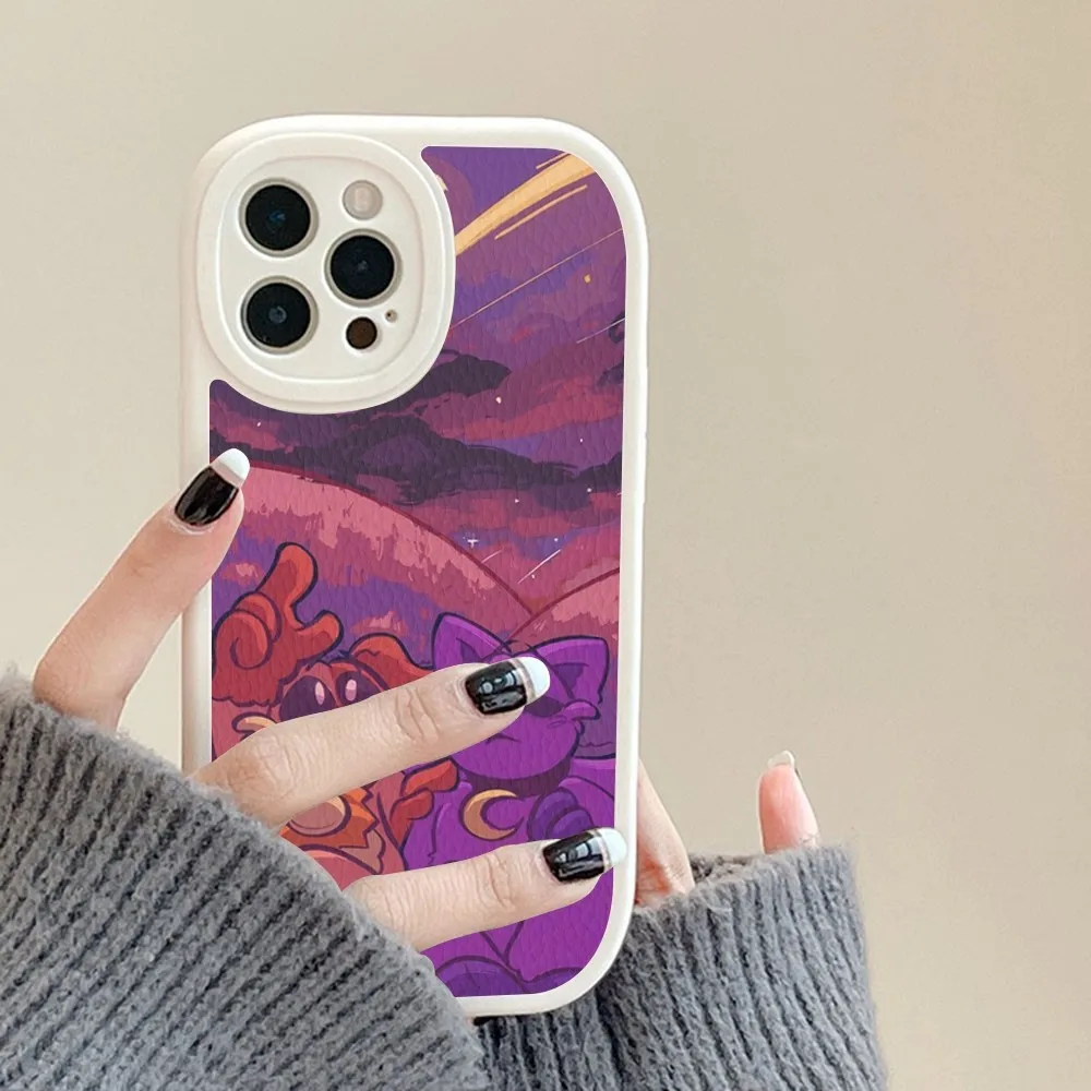 Чехол для телефона S-Smiling C-Critters C-CATNAP DOGDAY из твердой кожи iPhone 16 15 12 Mini 11 14 Pro Max Xs X Xr 7 8