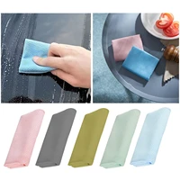 5 pcsset car anti grease wiping rags efficient fish scale wipe cloth cleaning cloth home washing dish cleaning towel