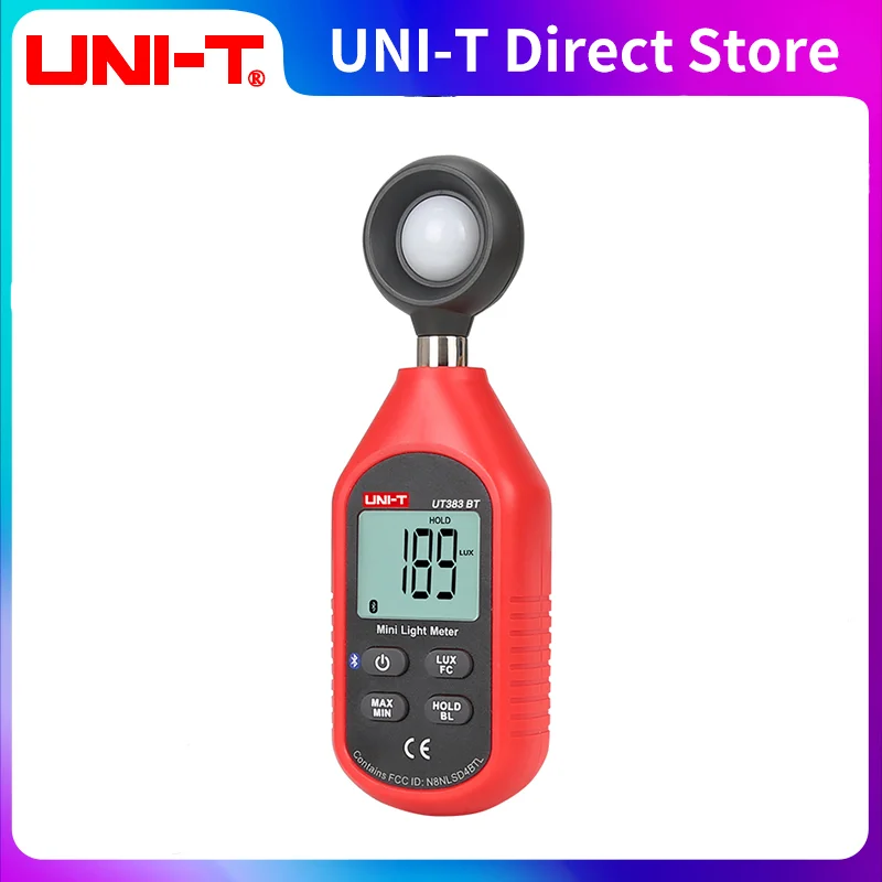 

UNI-T UT383BT Mini Light Meter Bluetooth Digital Luxmeter Lux FC Environmental Testing Equipment Handheld Illuminometer