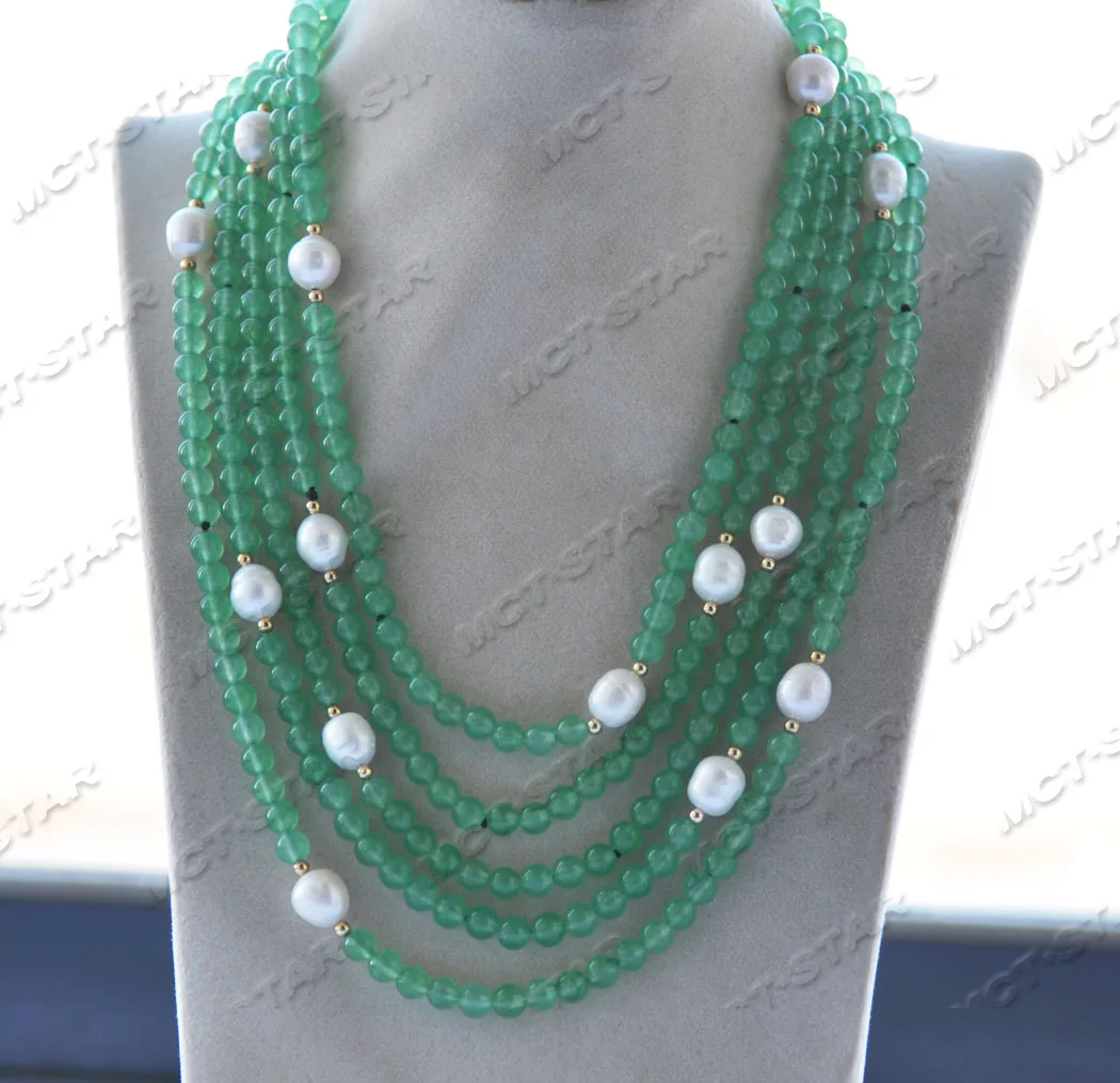 

Колье из зеленого нефрита Z11828, 50 ~ 100 дюйма, 11 мм