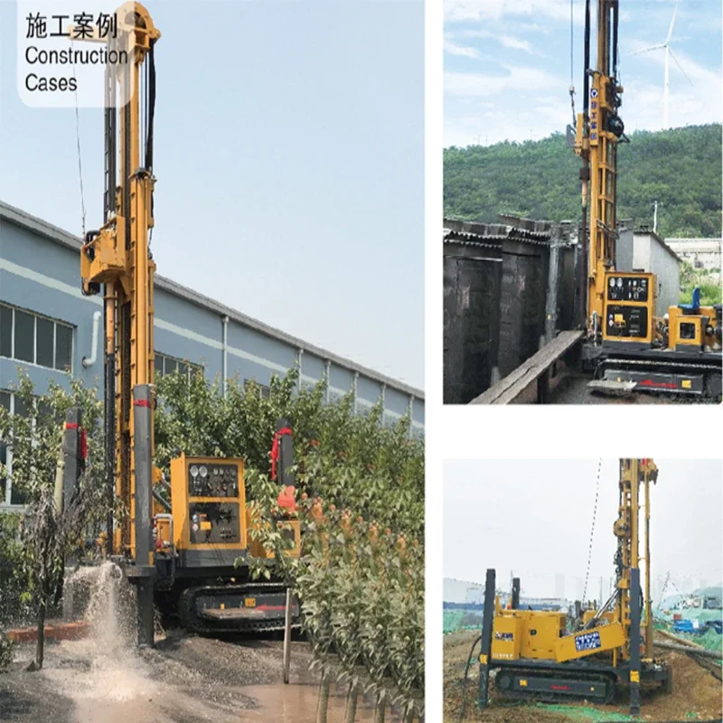 Глибина 300 м Гидравлическая установка для бурения водяных скважин XSL3/160 Китай DTH