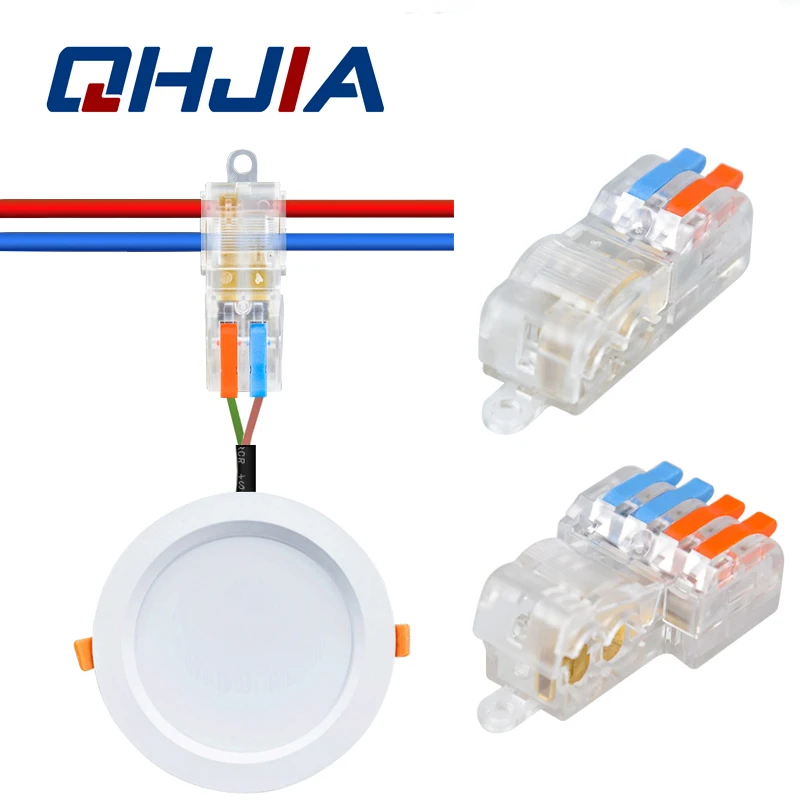 Mini Fast T type Wire Connector Electric Quick Splice Terminals Crimp Non Destructive Without Breaking Cable Insulated Line