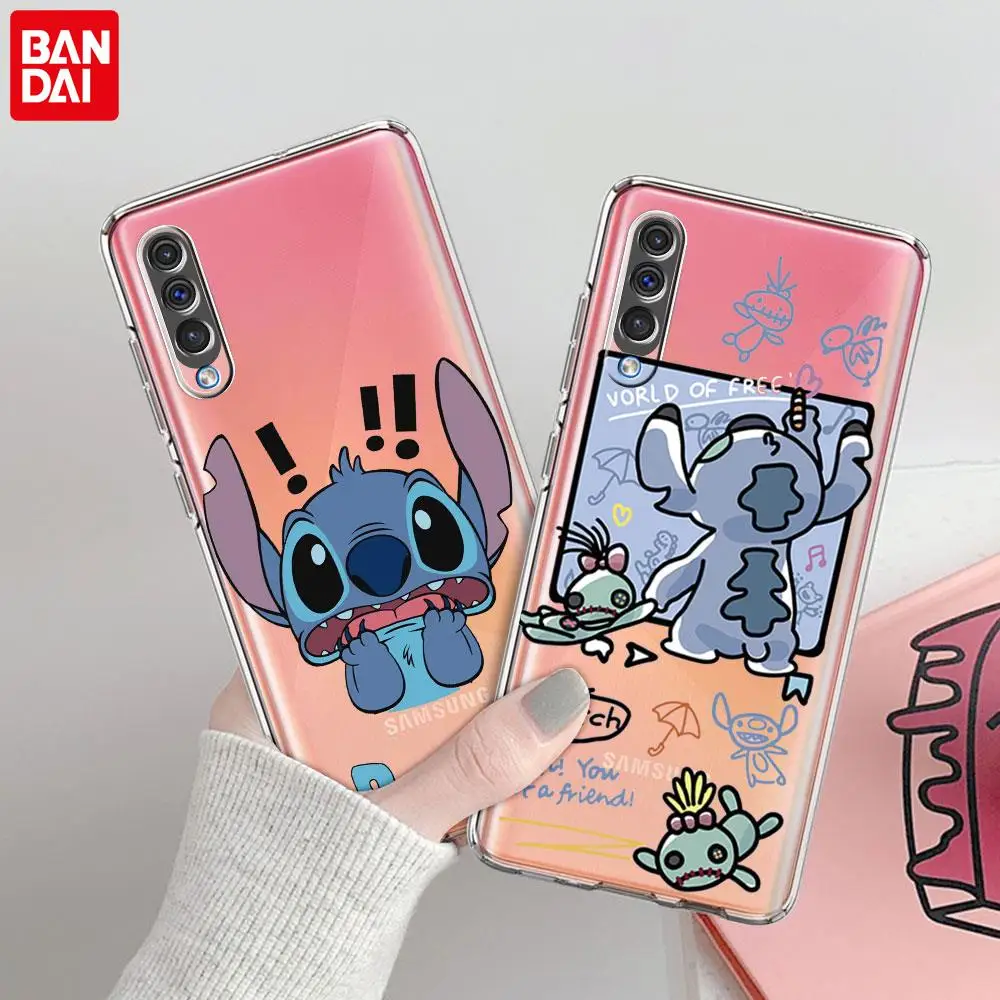 Прозрачный мягкий чехол Lilo Stitch для Samsung Galaxy A50 A70 A30 A10 A40 A12 A51 A52 A71 A72 A20s A20e A21s