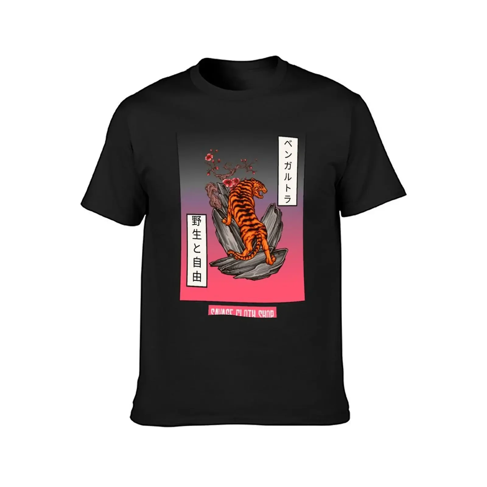 Japanese Tiger T-Shirt affliction shirts summer top anime t street wear tshirts for men |