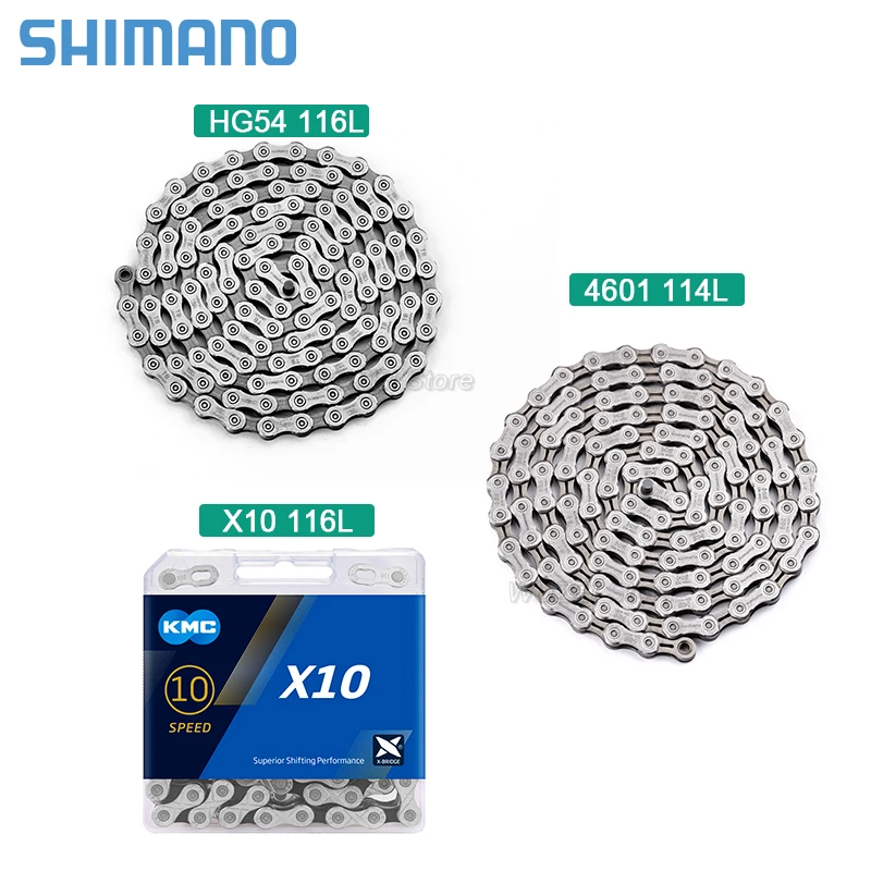 Купить Переключатели передач Shimano Deore M4100 10S, механизм переключения передач KMC X10 Chain SUNSHINE, 36/40/42/46/50T, 10 в