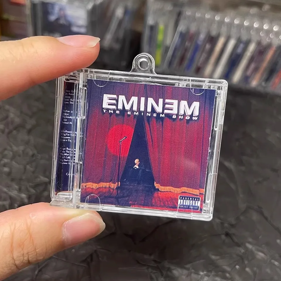 Брелок в стиле хип-хоп Slim Shady MINI Music CD NFC Play Song The Eminem Show Album для ключей Косплей