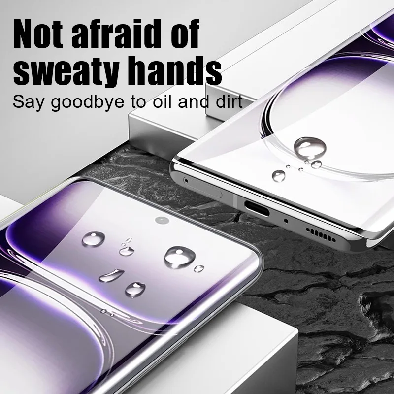 Защитная пленка для экрана телефона с полным покрытием 2 шт. OPPO Reno 12 Pro 11 10 9 Find X7 Ultra