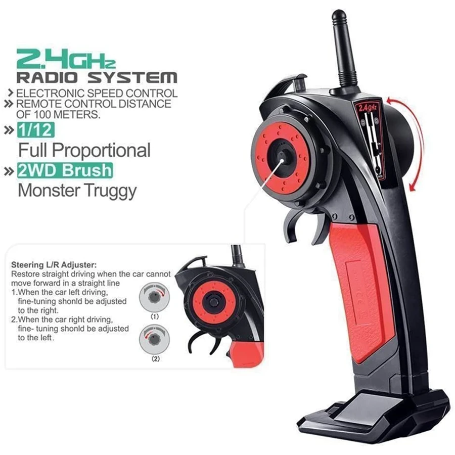 Радиоуправляемый автомобиль ZJ08 2 4G передатчик контроллер 15-ZJ08 для GPTOYS S911 S912 S913