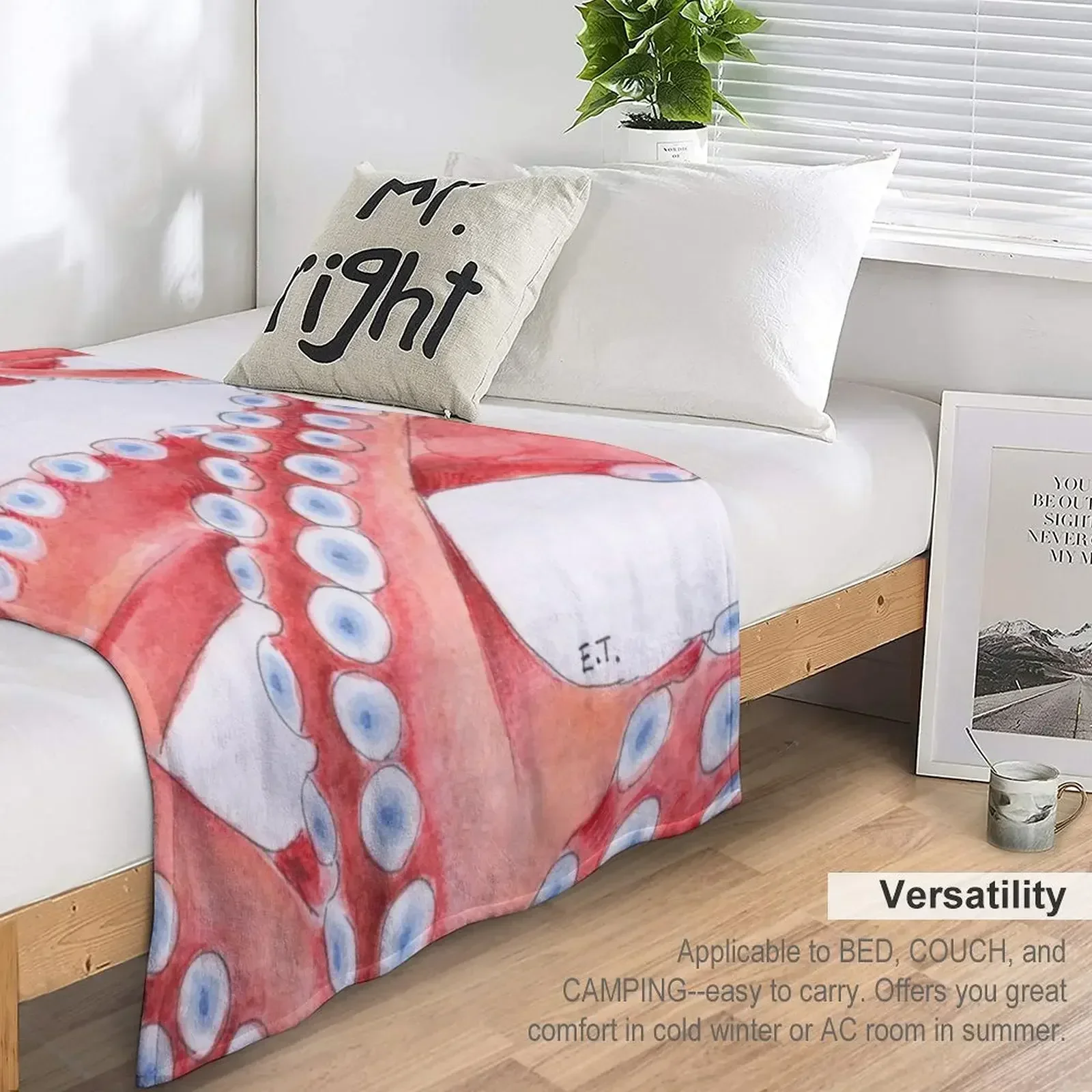 Плюшевое одеяло Kraken