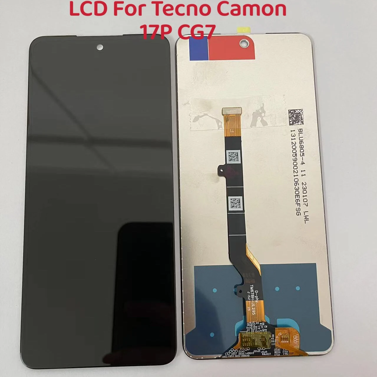 

No Dead Pixels Original 6.8 inch LCD For Tecno Camon 17P CG7 CG7n LCD Display Touch Screen Digitizer Assembly Replacement Parts