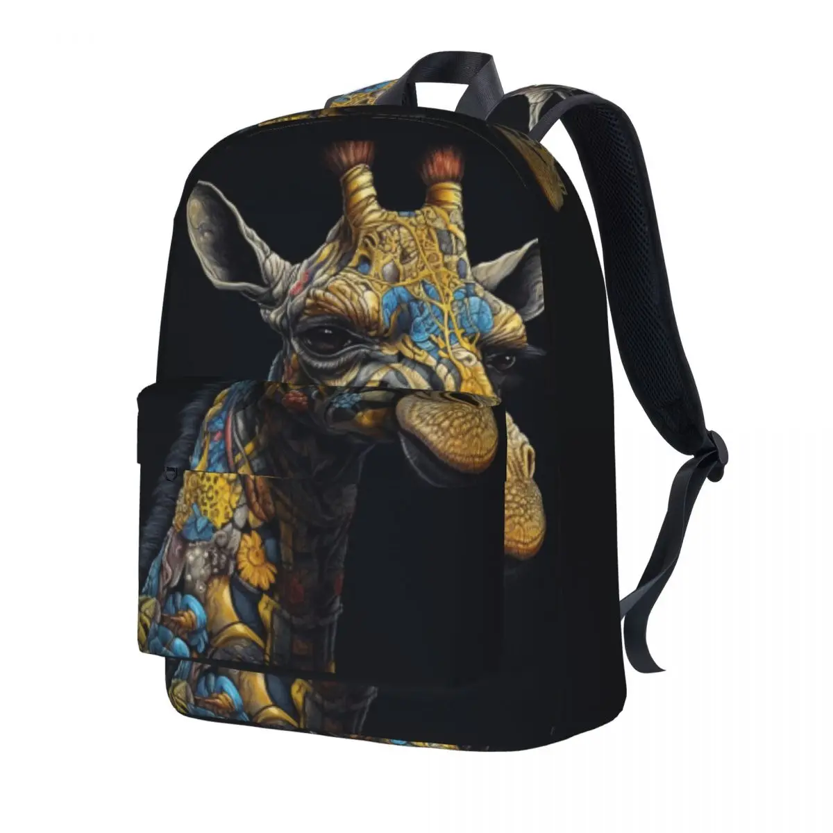 

Giraffe Backpack Unisex Zombie Portraits Soft Backpacks Polyester Cute High School Bags Outdoor Style Design Rucksack