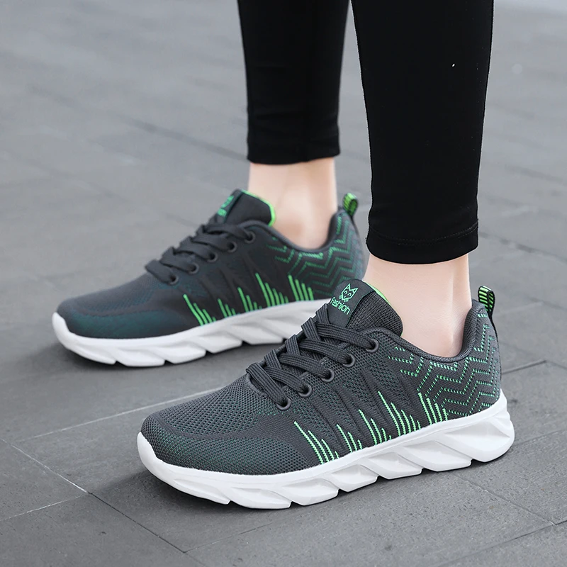 

Новая женская повседневная обувь, спортивная обувь, светильник Кая и удобная спортивная обувь, плетеная Женская теннисная обувь на плоской ...