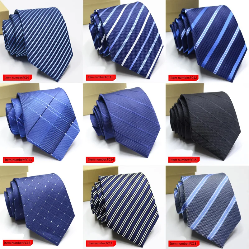 

New 30 Styles Men's Ties Solid Color Stripe Flower Floral 8cm Jacquard Necktie Accessories Daily Wear Cravat Wedding Party Gift
