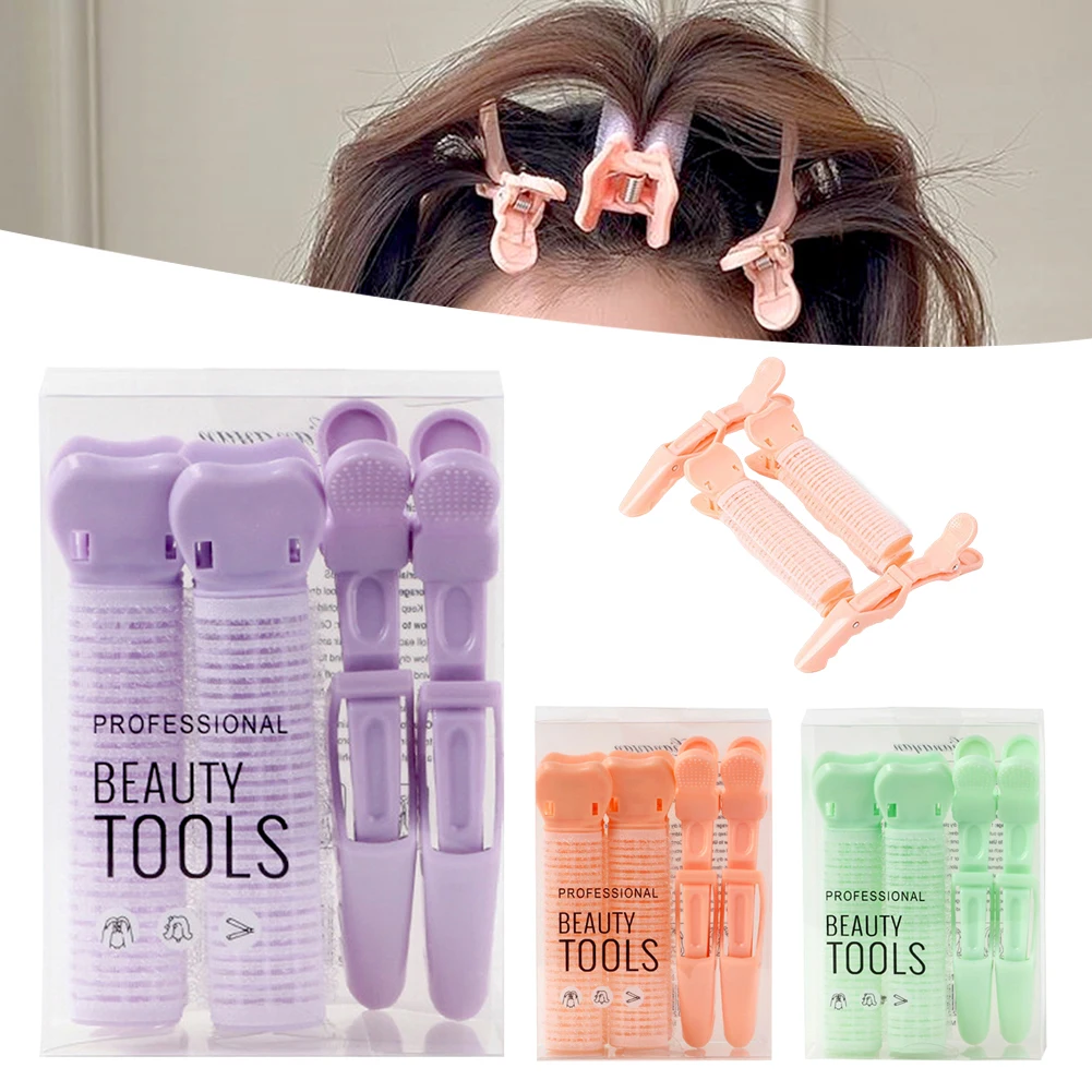 

Korean Volume Hair Clip Set Girls Volumizing Hair Root Hairpin Naturally Fluffy No Trace Setting Clip Air Bangs Curling Roller