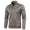 New Men's Thicker Sweatshirts Half Zipper Pullover for Male 2