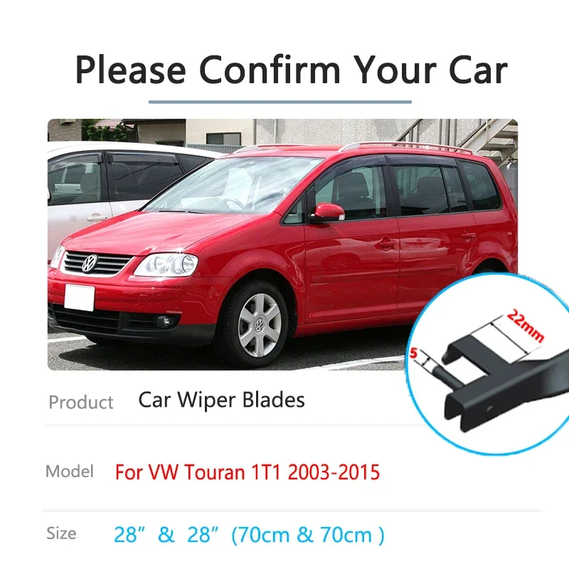 Щетка стеклоочистителя переднего и заднего стекла для Volkswagen VW Touran 1T1 MK1 2003 ~ 2015