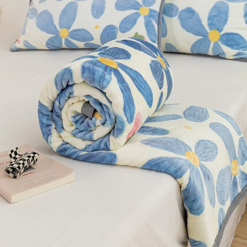 

Одеяла зимние для кровати, бархатное покрывало с молоком, для офиса, перерыв на обед, кондиционер, летнее одеяло королевского размера