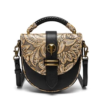 luxury vintage phone bag genuine leather womens one shoulder diagonal bag handbag wallet card holder steampunk woman bag
