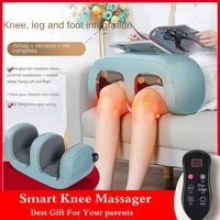 electric heating knee massager airbag hot compress vibration foot leg hand massage relaxation physiotherapy joint pain relief