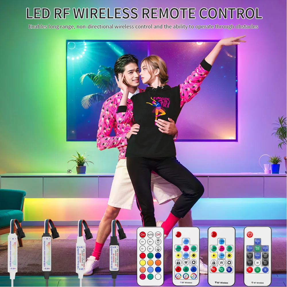 Светодиодная Пиксельная Адресуемая полоса RGB-контроллер 4 контакта 14/клавиш