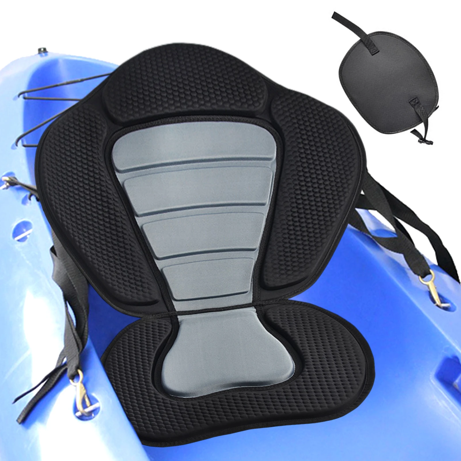 Seat Cushion Kayak Seats With Back Support For Sit On Top Canoe Boat Backrest Seats Back Support With Adjustable Straps