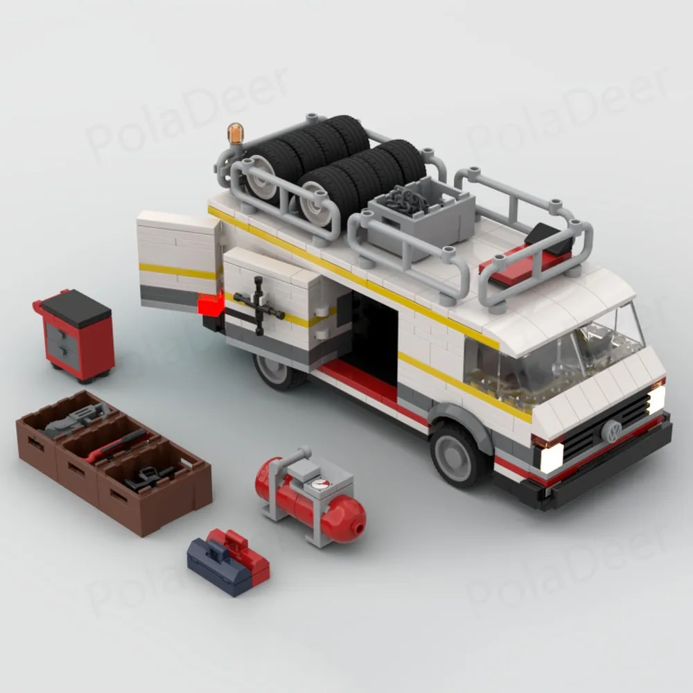 Фото PolaDeer 669 шт. MOC LT45 набор прицепов S1 E2 транспортер строительные блоки сборка модель игрушечный кирпич детские подарки на день рождения 76897 №3