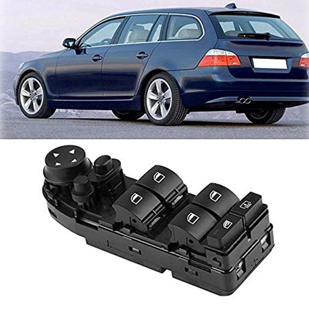 

61319122113 Power Master Window Switch Button Lifter for BMW E60 E61 520i 523i 525d 525i 528i 530i 540i 550i 2003-2010