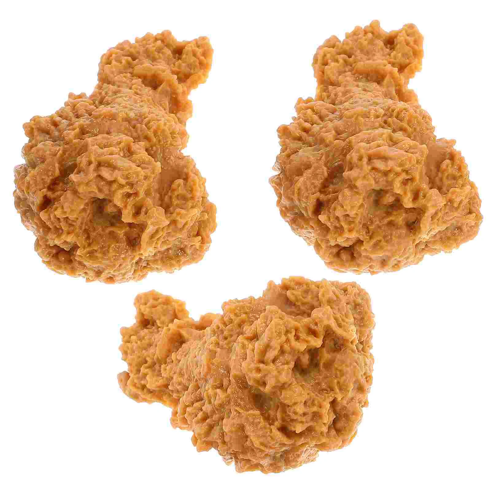 3pcs Restaurant Simulated Chicken Leg Fake Food Meat Decoration Model Prop realistic roasted chicken leg